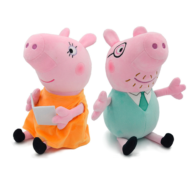 30cm Peppa Pig Plush Toys Cute - Dad Hat Cotton ulasan dan harga