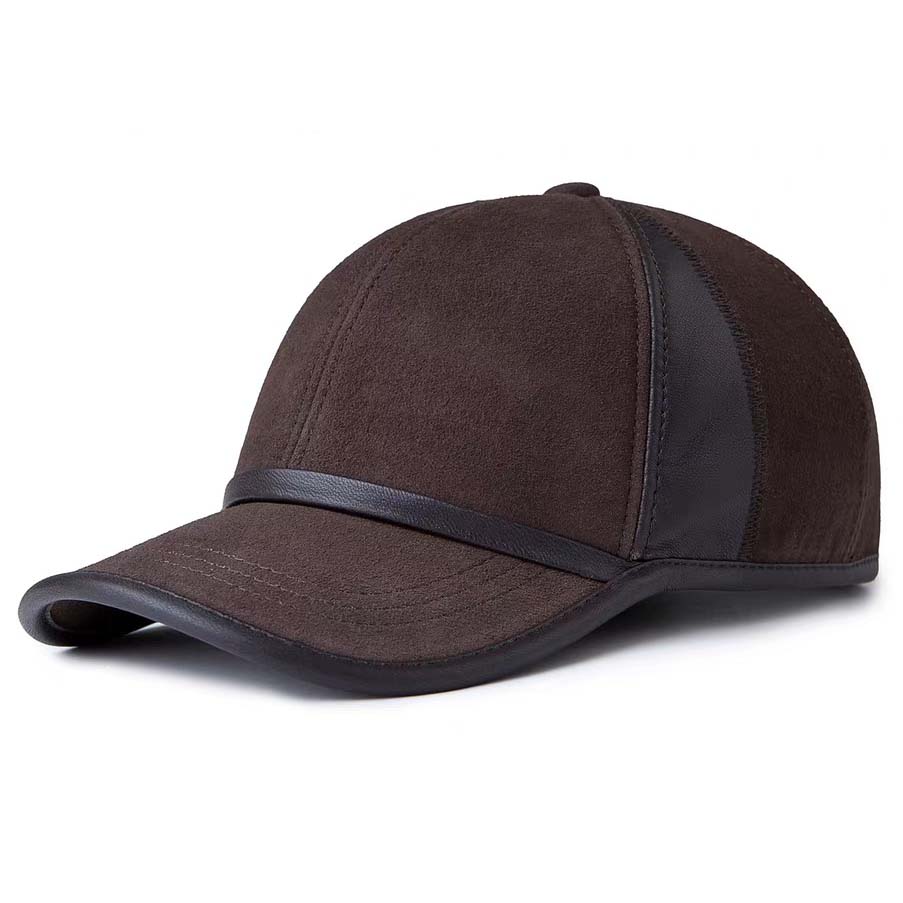 Hat For Man Genuine Suede Leat - Baseball Cap Structured ulasan dan harga