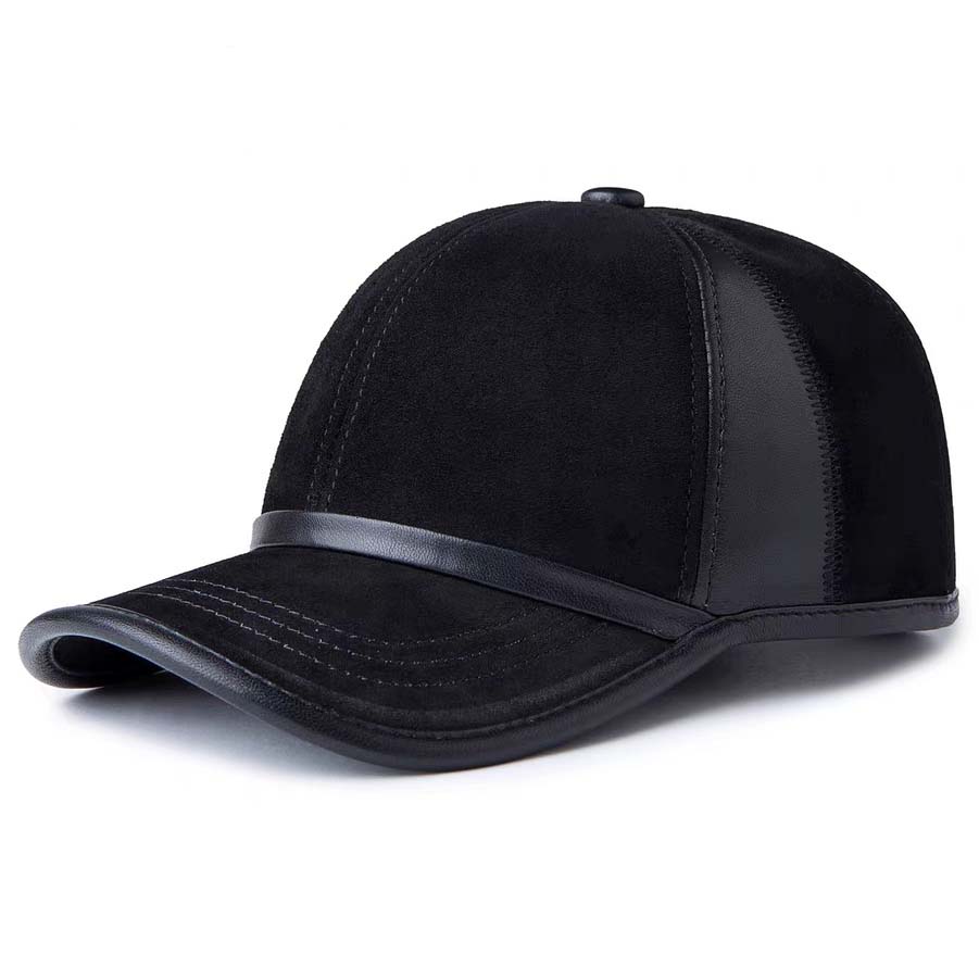 Hat For Man Genuine Suede Leat - Baseball Cap Structured ulasan dan harga
