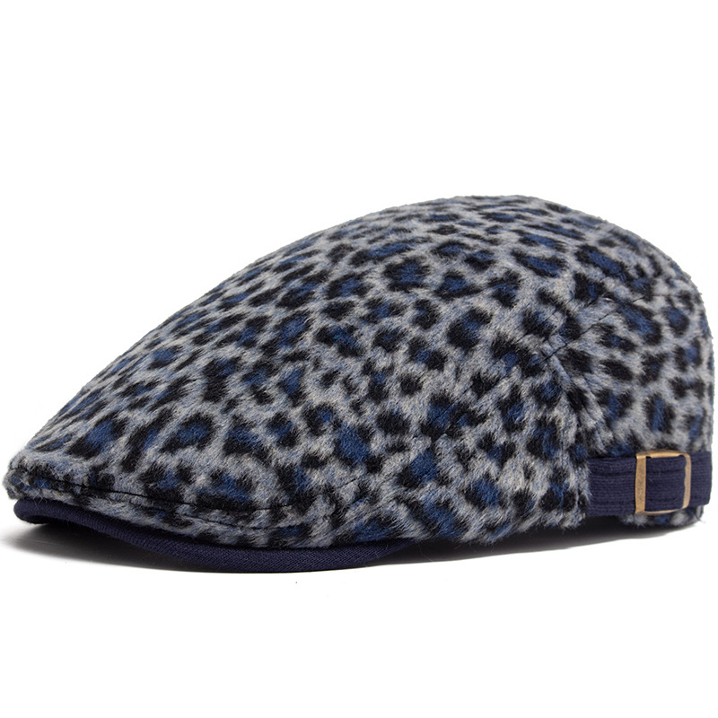 1pc Women Men Leopard Print Fl - Newsboy Cap Ivy ulasan dan harga