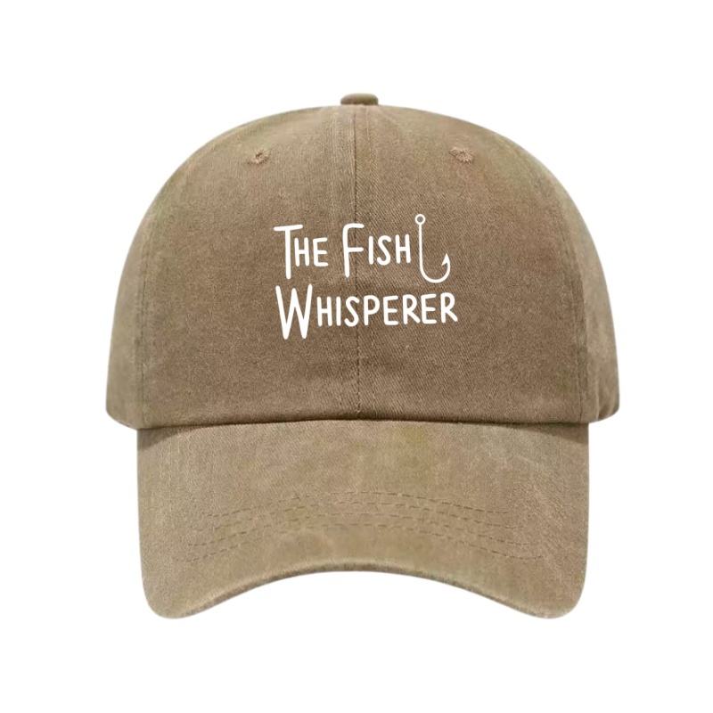 THE FISH WHISPERER Printed Was - Golf Cap Dad ulasan dan harga
