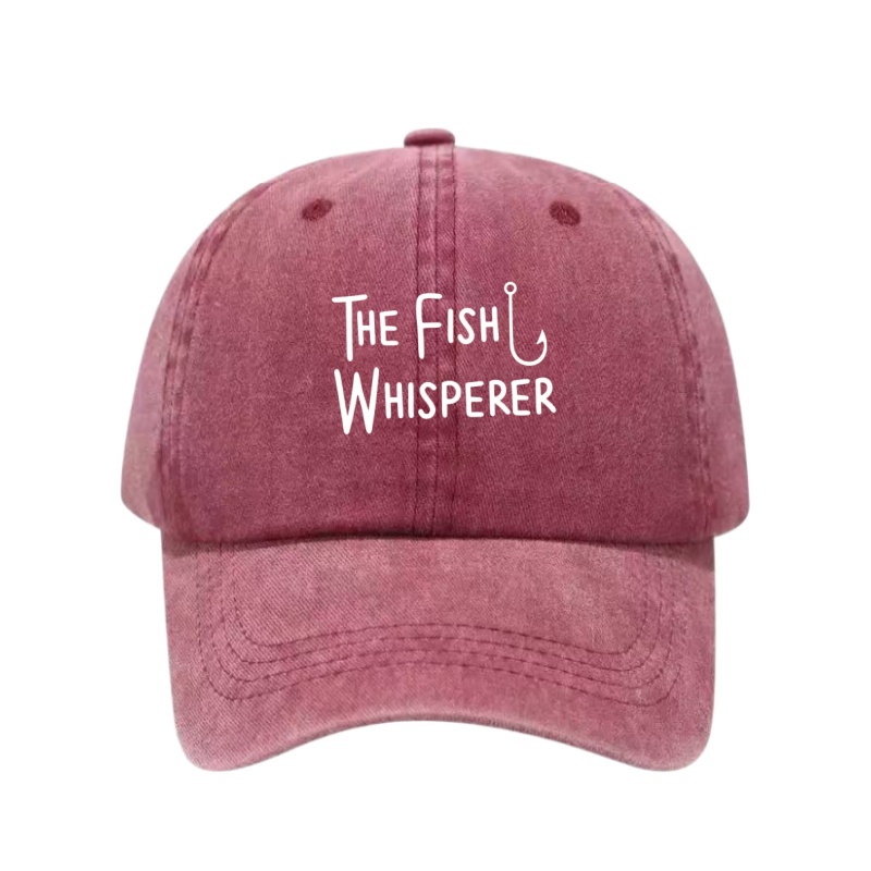 THE FISH WHISPERER Printed Was - Golf Cap Dad ulasan dan harga
