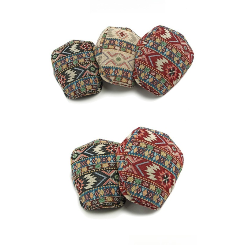 Ethnic Geometric Pattern Ivy F - Newsboy Cap Ivy ulasan dan harga